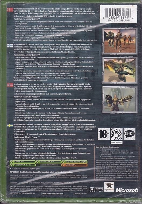 Brute Force - XBOX (AA Grade) (Genbrug)